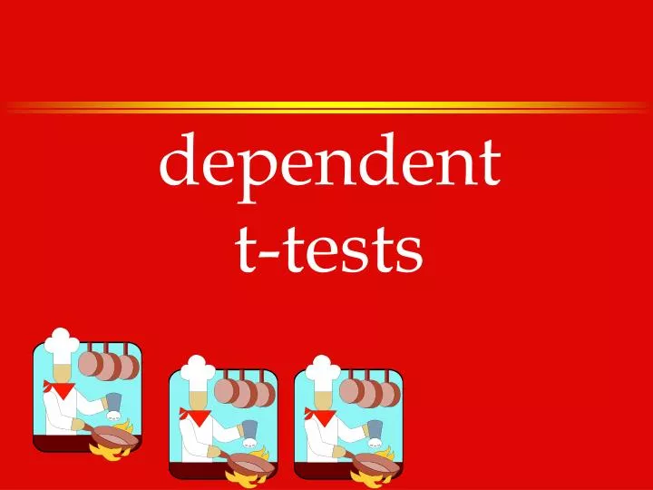 dependent t tests