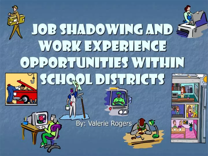 job shadowing and work experience opportunities within school districts