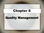 Chapter 8 Quality Management - slide 1