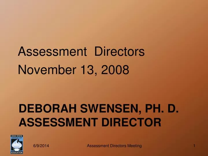 deborah swensen ph d assessment director