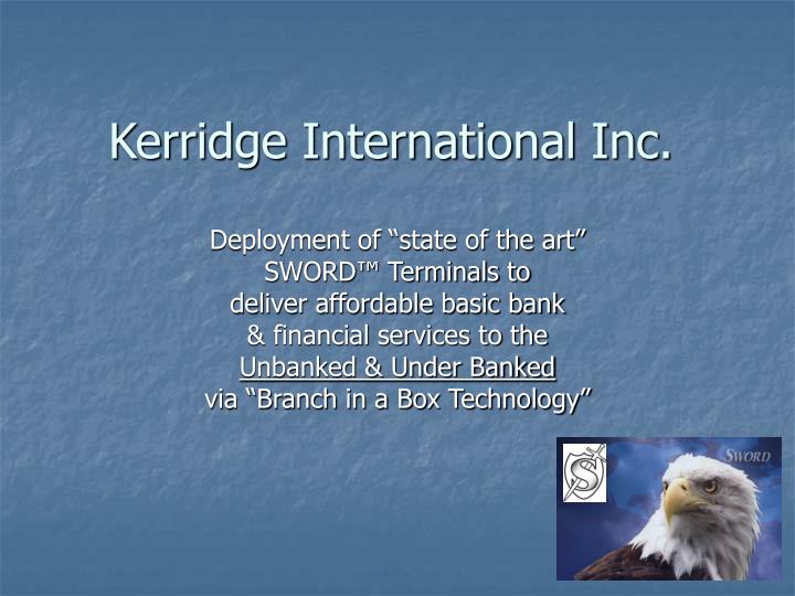 kerridge international inc
