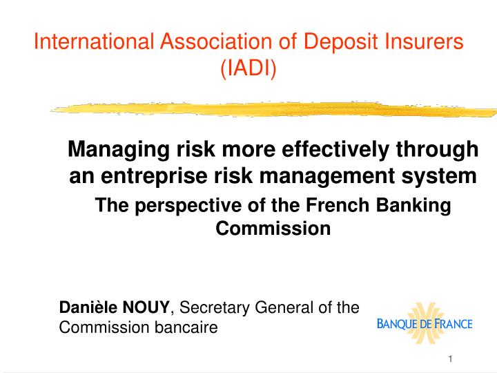 international association of deposit insurers iadi
