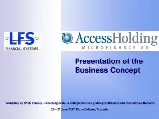 Presentation of the Business Concept