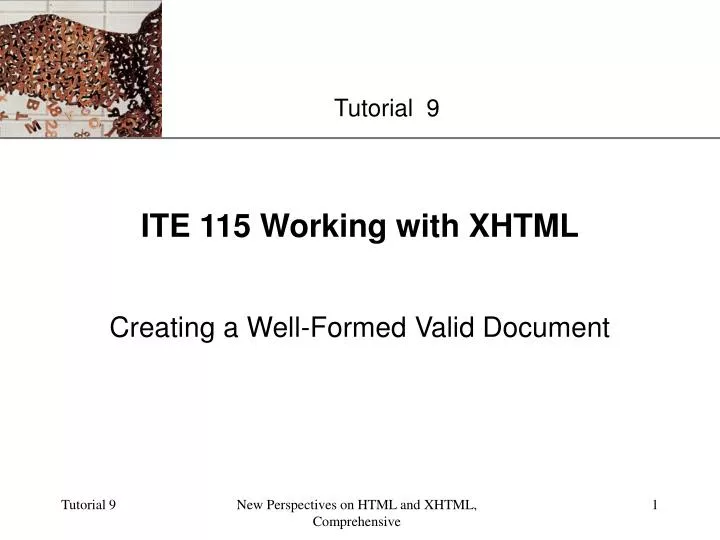 ite 115 working with xhtml