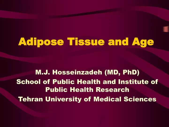 adipose tissue and age