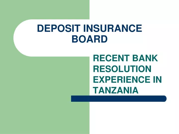 deposit insurance board