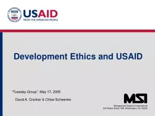 Development Ethics and USAID