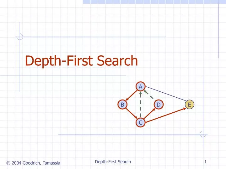 depth first search