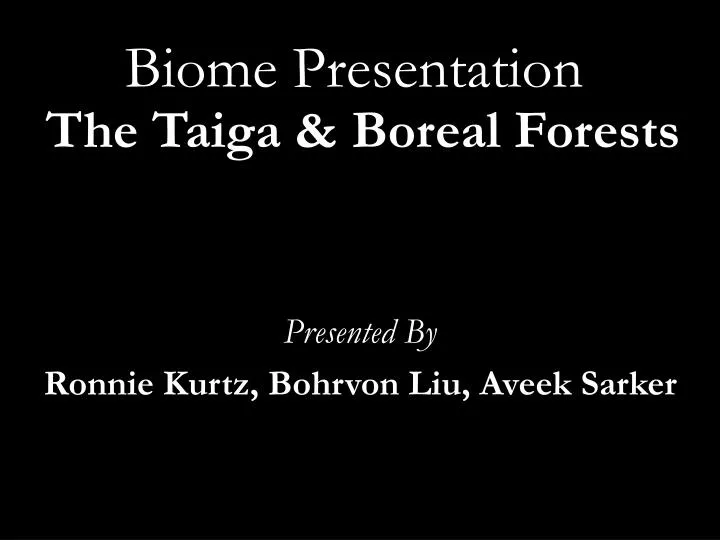 biome presentation