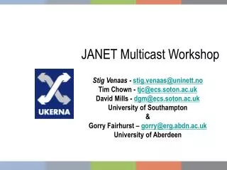 JANET Multicast Workshop