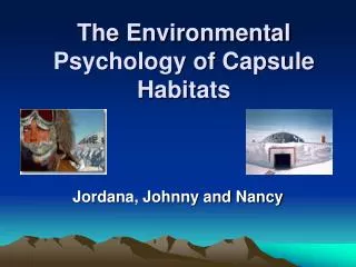 The Environmental Psychology of Capsule Habitats