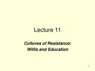 Lecture 11