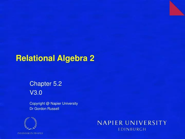relational algebra 2