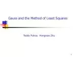 Gauss and the Method of Least Squares - slide 1
