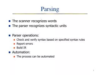 Parsing