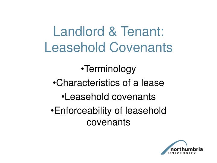 landlord tenant leasehold covenants