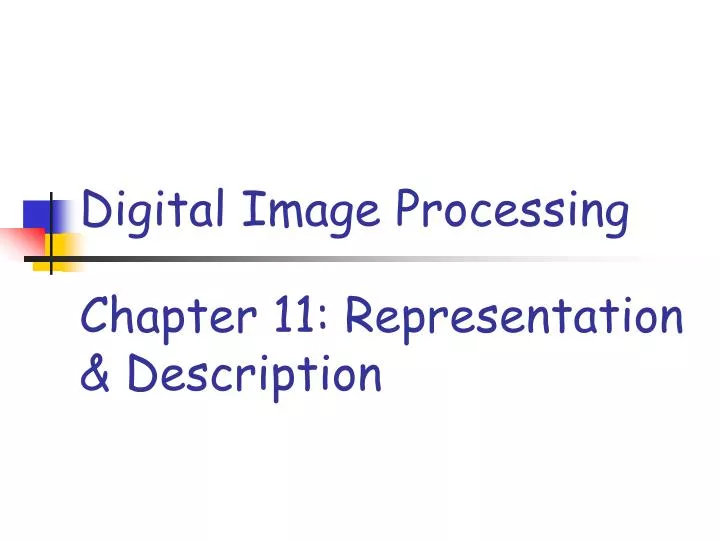 chapter 11 representation description