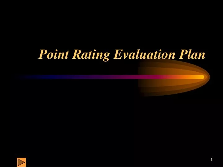 point rating evaluation plan