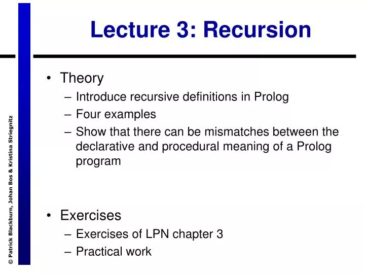 lecture 3 recursion