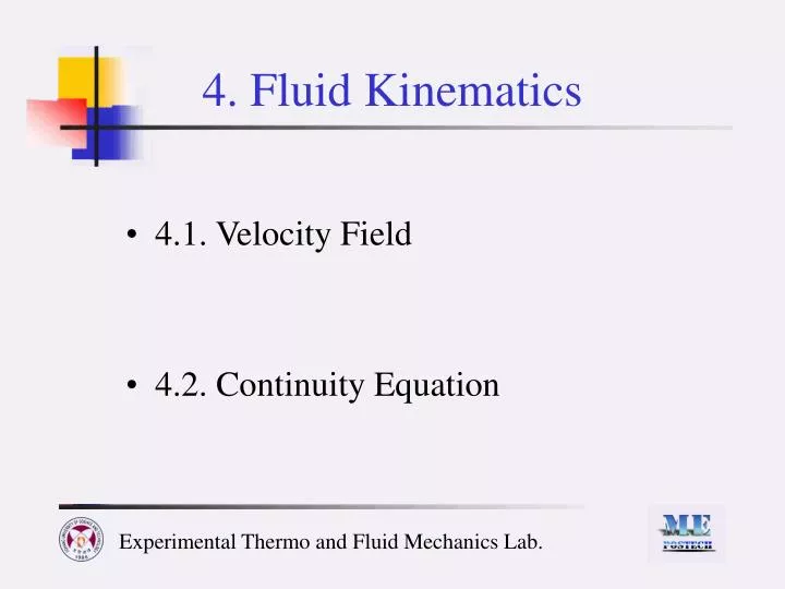4 fluid kinematics