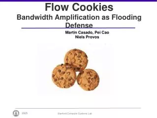 Flow Cookies Bandwidth Amplification as Flooding Defense