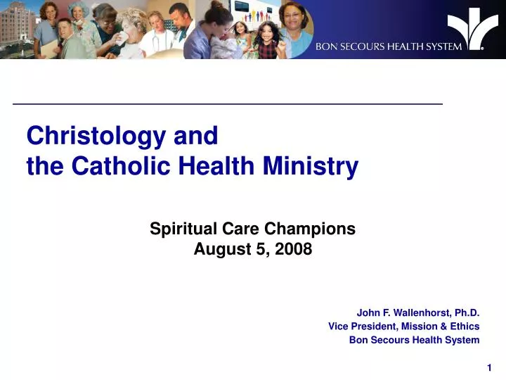 christology and the catholic health ministry