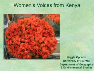 Women’s Voices from Kenya