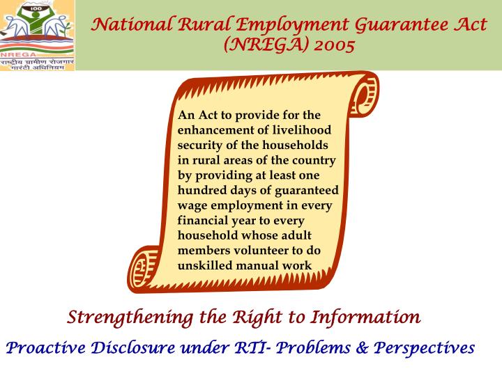 national rural employment guarantee act nrega 2005