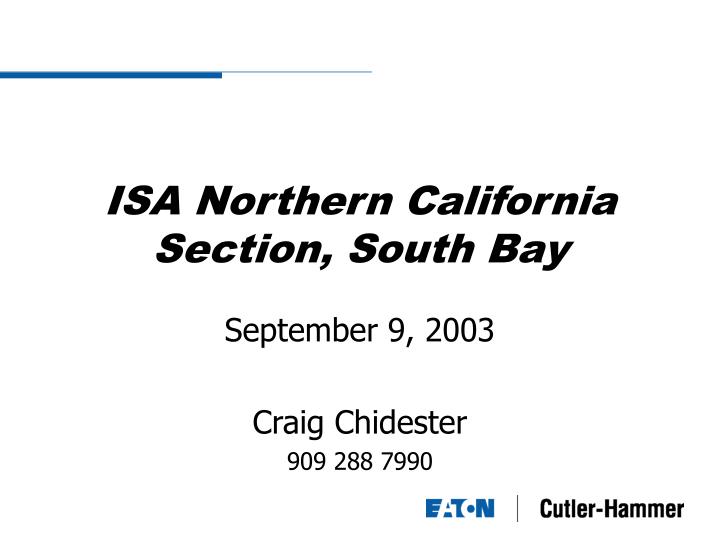 isa northern california section south bay