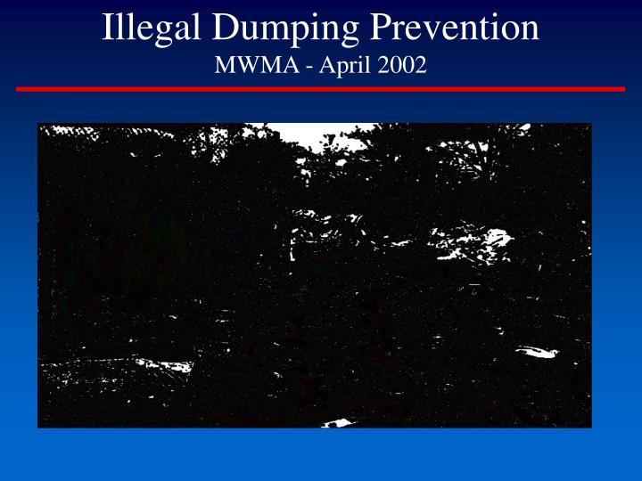 illegal dumping prevention mwma april 2002