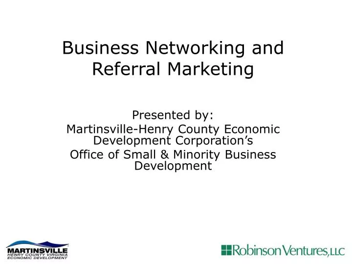 business networking and referral marketing