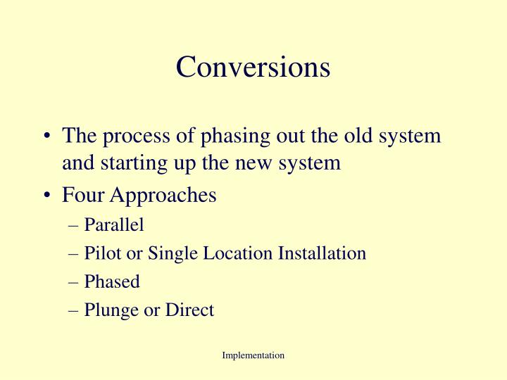 conversions