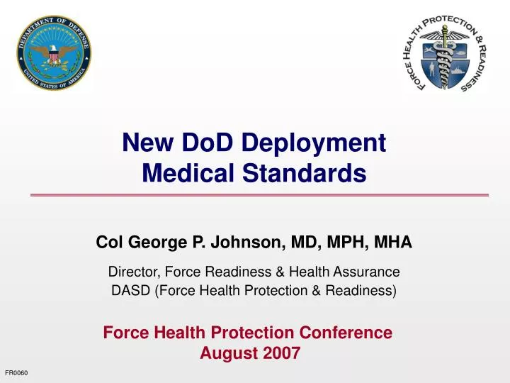 new dod deployment medical standards