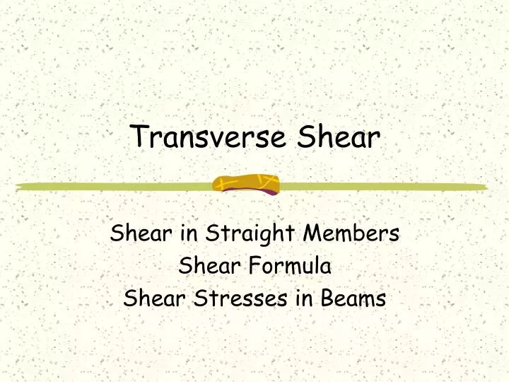 transverse shear