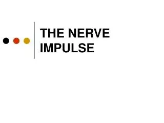 THE NERVE IMPULSE