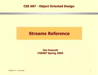 CSE 687 - Object Oriented Design