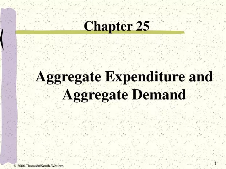 aggregate expenditure and aggregate demand