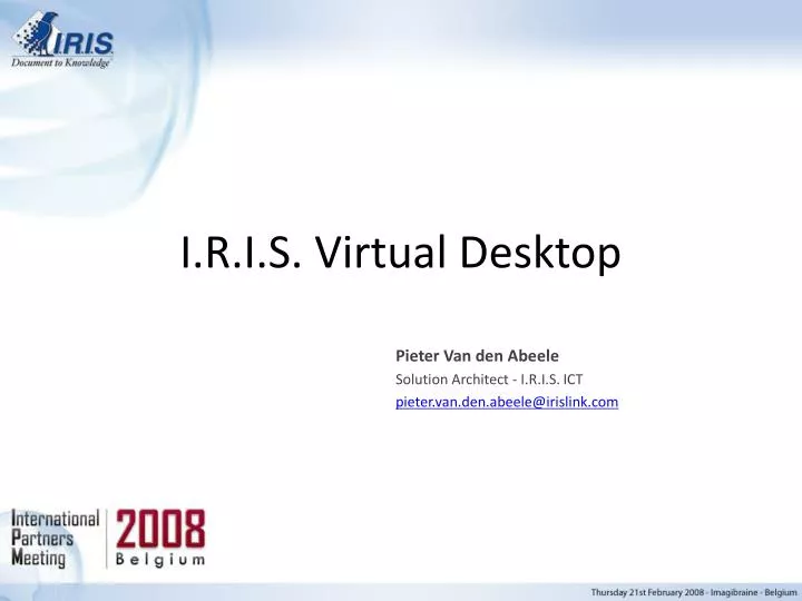 i r i s virtual desktop