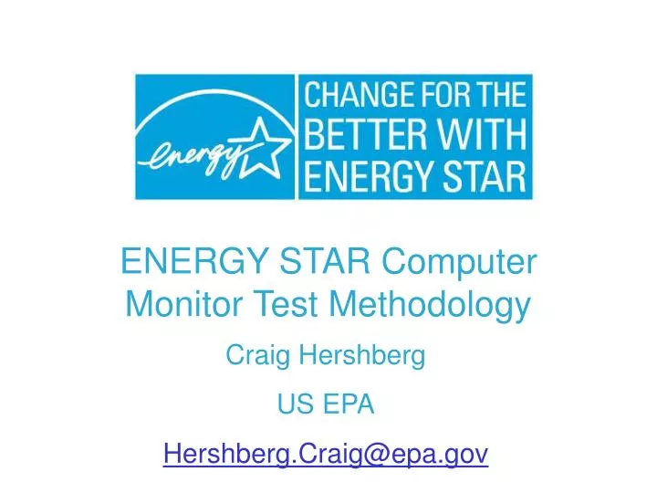 energy star computer monitor test methodology