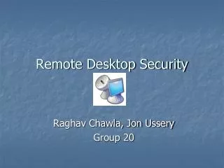 Remote Desktop Security