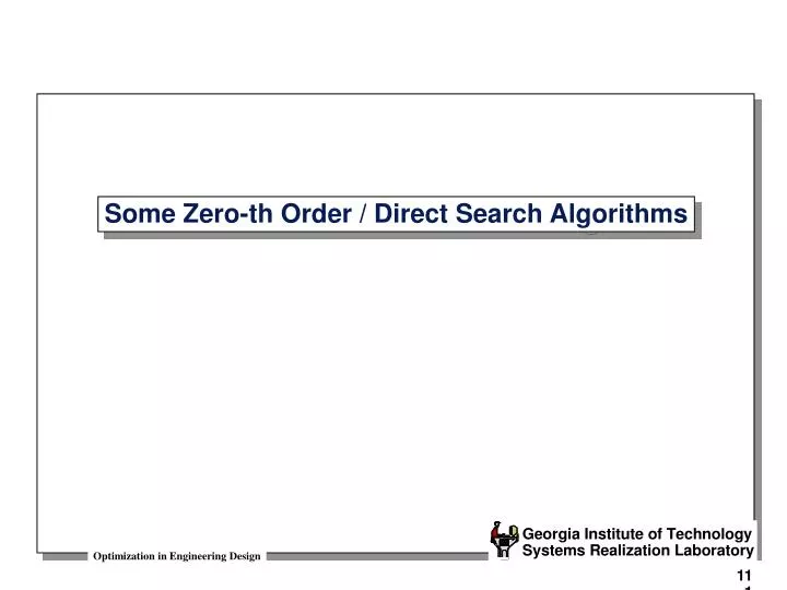 some zero th order direct search algorithms