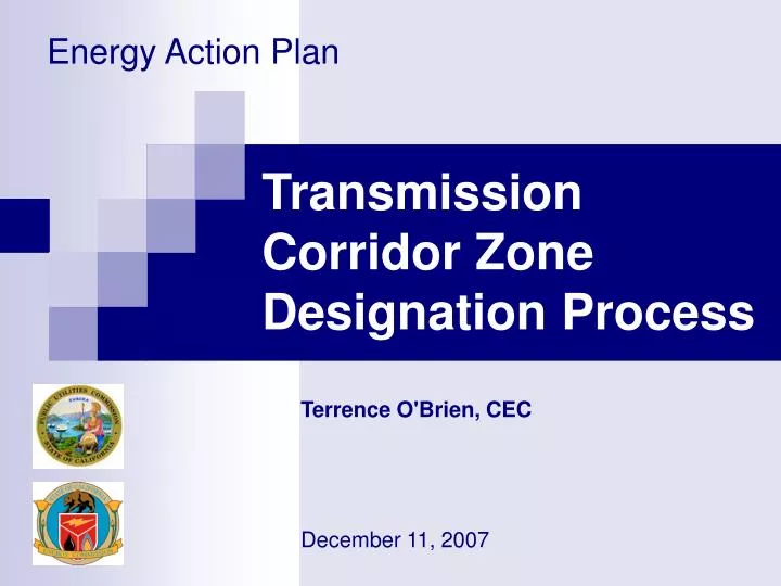 transmission corridor zone designation process