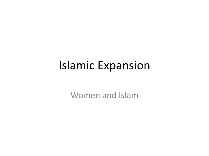 islamic expansion