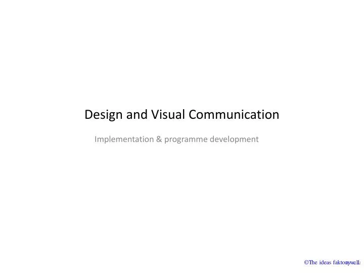 design and visual communication