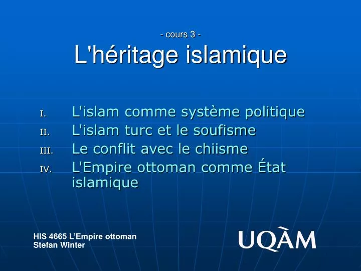 cours 3 l h ritage islamique