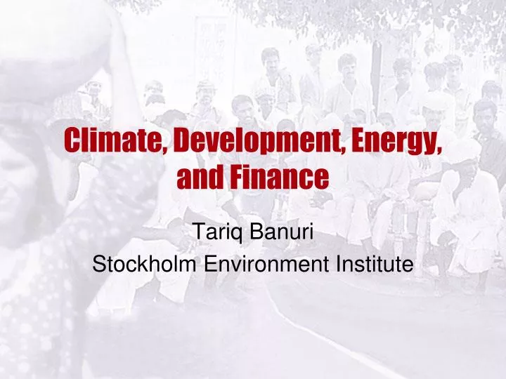 climate development energy and finance