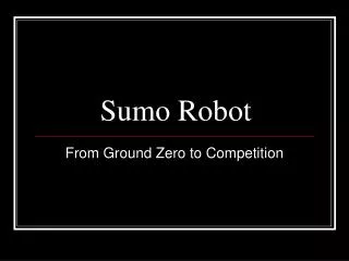 Sumo Robot