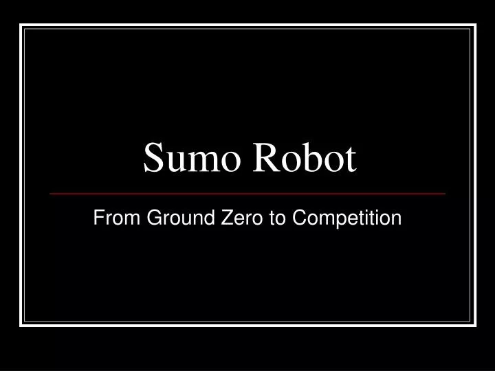 sumo robot presentation