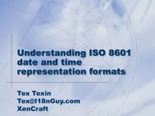 Understanding ISO 8601 date and time representation formats