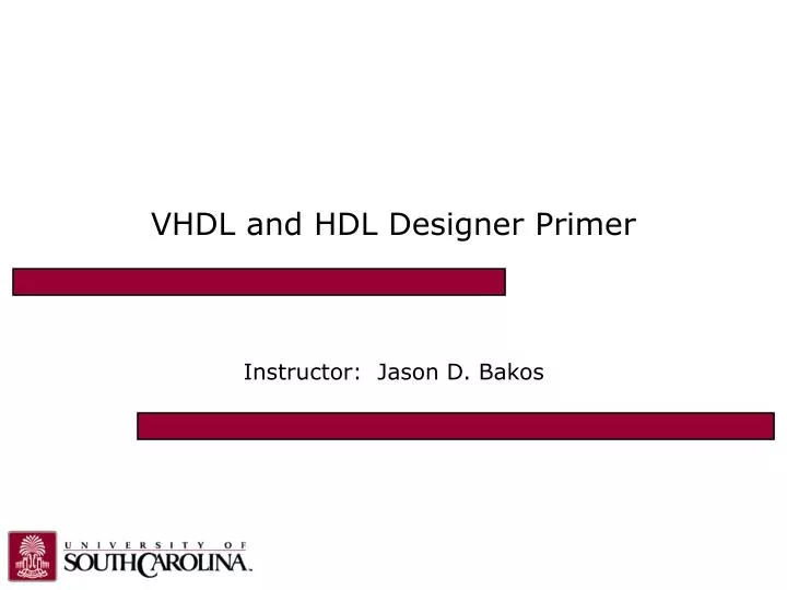 vhdl and hdl designer primer